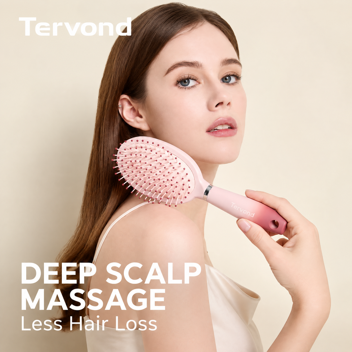 Cushion Paddle Hair Brush | Air Cushion Detangling Brush for Daily Smoothing & Comfortable Hair Care