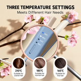 2-in-1 Hair Straightener and Curler | Adjustable Heat Flat Iron for Sleek Hair, Soft Waves & Curls