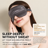 Mulberry Silk Sleep Eye Mask | Soft Light-Blocking Eye Cover for Bedtime, Travel & Relaxation
