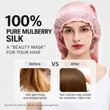 Long Hair Silk Sleep Bonnet | Extra-Long Night Hair Wrap for Braids, Curls & Long Hairstyles