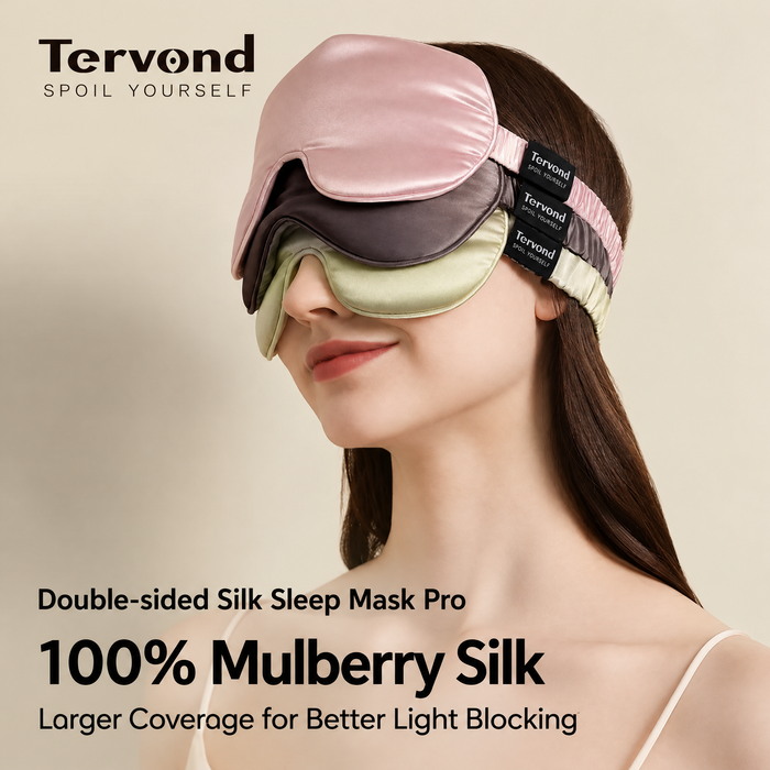 Mulberry Silk Sleep Eye Mask | Soft Light-Blocking Eye Cover for Bedtime, Travel & Relaxation