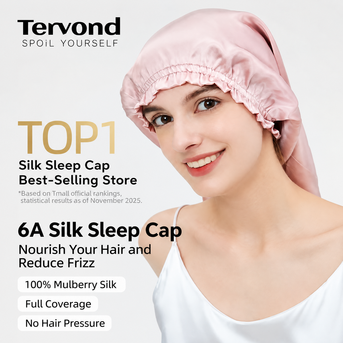 Long Hair Silk Sleep Bonnet | Extra-Long Night Hair Wrap for Braids, Curls & Long Hairstyles