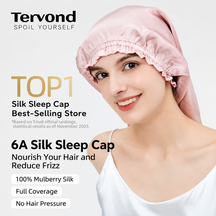 Long Hair Silk Sleep Bonnet | Extra-Long Night Hair Wrap for Braids, Curls & Long Hairstyles