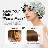 Mulberry Silk Sleep Bonnet | Reversible Double-Sided Night Hair Cap for Curls & Overnight Care